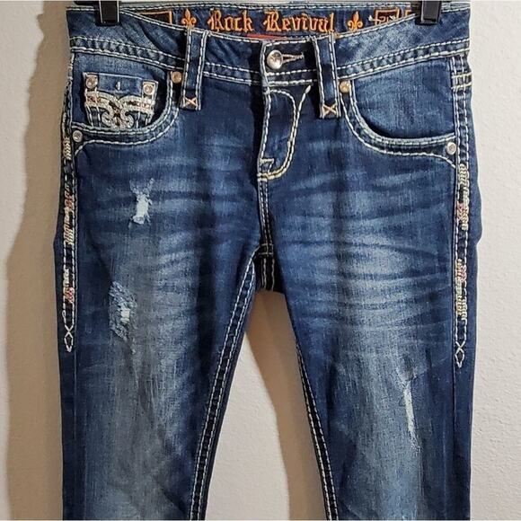 ROCK Revival Klandi mid rise bootcut jeans 26 - Picture 3 of 13